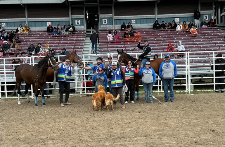 Poitras Relay team triumphs at Lead by Example Indian Relay Races Local